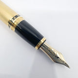 Cross Peerless 125 Gold-Plated Barleycorn Fountain Pen - Broad 18kt Gold Nib(Writes Medium)