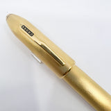 Cross Peerless 125 Gold-Plated Barleycorn Fountain Pen - Broad 18kt Gold Nib(Writes Medium)