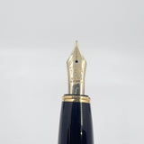 Cross Peerless 125 Gold-Plated Barleycorn Fountain Pen - Broad 18kt Gold Nib(Writes Medium)