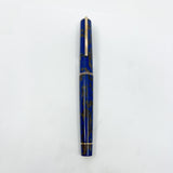 Visconti "Caesar's Firenze" Blue & Gold "Titanic" Celluloid Limited Edition Fountain Pen -  Flexible Medium 18kt Gold Nib