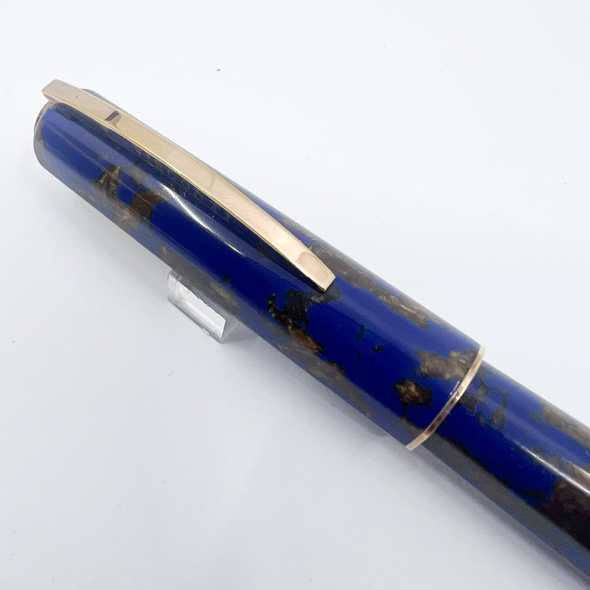 Visconti "Caesar's Firenze" Blue & Gold "Titanic" Celluloid Limited Edition Fountain Pen -  Flexible Medium 18kt Gold Nib