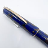 Visconti "Caesar's Firenze" Blue & Gold "Titanic" Celluloid Limited Edition Fountain Pen -  Flexible Medium 18kt Gold Nib