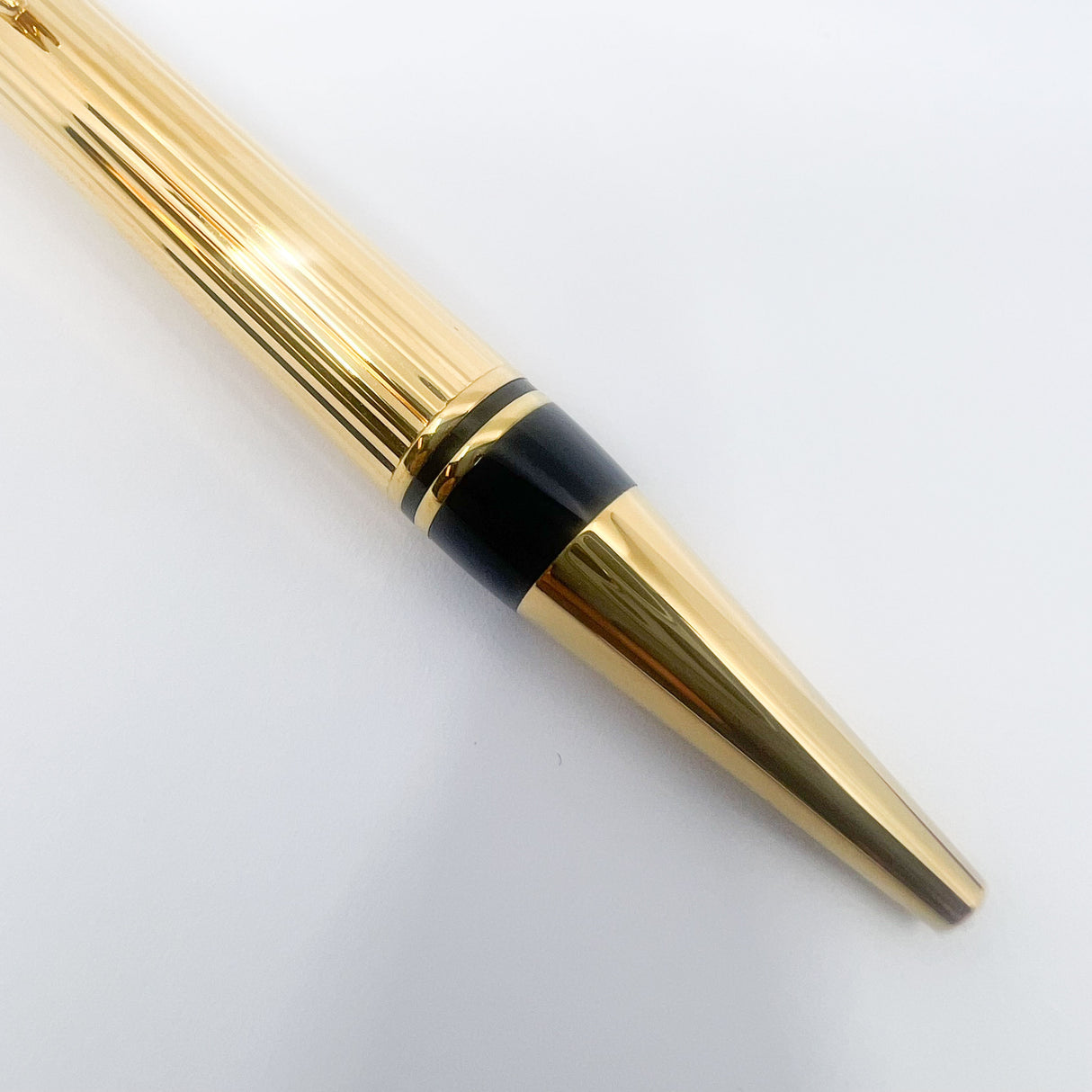 Parker Duofold Fluted Gold-Plated Ballpoint Pen