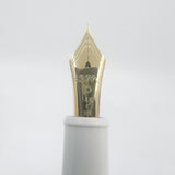 Platinum #3776 Chenonceau White GT Fountain Pen - Fine 14kt Gold Nib