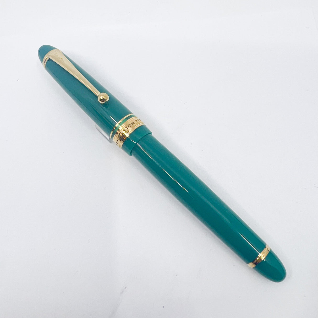 Pilot Custom 743 Verdigris Fountain Pen - Medium #15 14kt Gold Nib