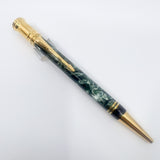 Parker Duofold  Marble Green Ballpoint Pen - Circa 1991