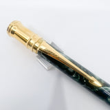 Parker Duofold  Marble Green Ballpoint Pen - Circa 1991