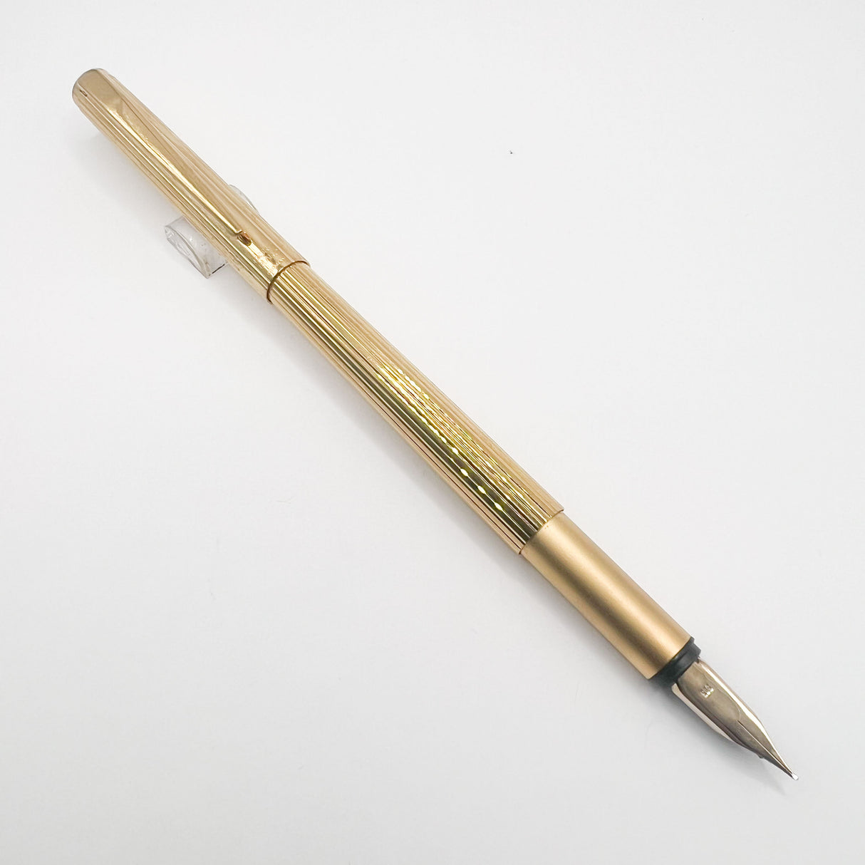 Montblanc Noblesse Gold-Plated Fluted Vertical Lines Fountain Pen  - Extra Fine 14kt Gold Nib