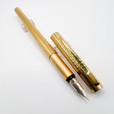 Montblanc Noblesse Gold-Plated Fluted Vertical Lines Fountain Pen  - Extra Fine 14kt Gold Nib