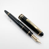 Montblanc Meisterstuck Mozart Black Resin Fountain Pen - Medium 14kt Gold  Nib