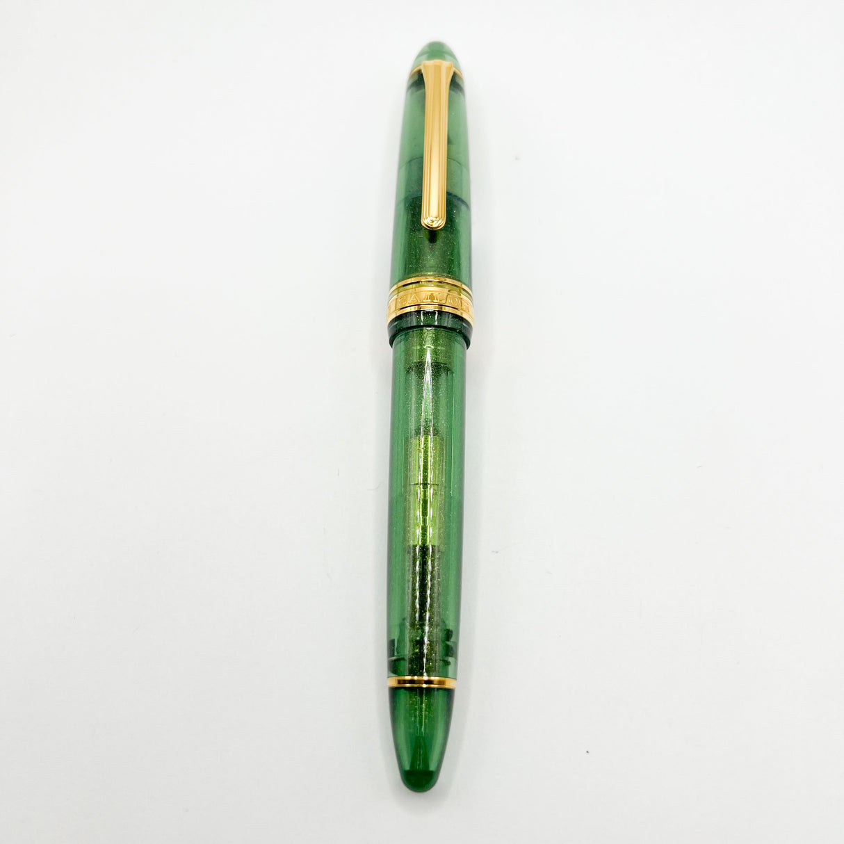 Sailor 2023 Pen of the Year 1911 Large Olive Green Shimmer Transparent Fountain Pen  - Broad 21kt Gold Nib