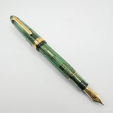 Sailor 2023 Pen of the Year 1911 Large Olive Green Shimmer Transparent Fountain Pen  - Broad 21kt Gold Nib