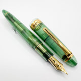 Sailor 2023 Pen of the Year 1911 Large Olive Green Shimmer Transparent Fountain Pen  - Broad 21kt Gold Nib