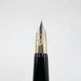 Sheaffer Crest Fountain Pen - Gold-Plated Cap - Burgundy Barrel - Fine 18kt Gold Nib (Circa 1990s)