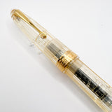 OMAS "Vision" Ogiva Transparent Fluted Demonstrator Fountain Pen - Broad 18kt Gold Nib