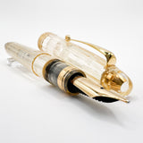 OMAS "Vision" Ogiva Transparent Fluted Demonstrator Fountain Pen - Broad 18kt Gold Nib