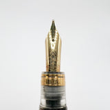 OMAS "Vision" Ogiva Transparent Fluted Demonstrator Fountain Pen - Broad 18kt Gold Nib