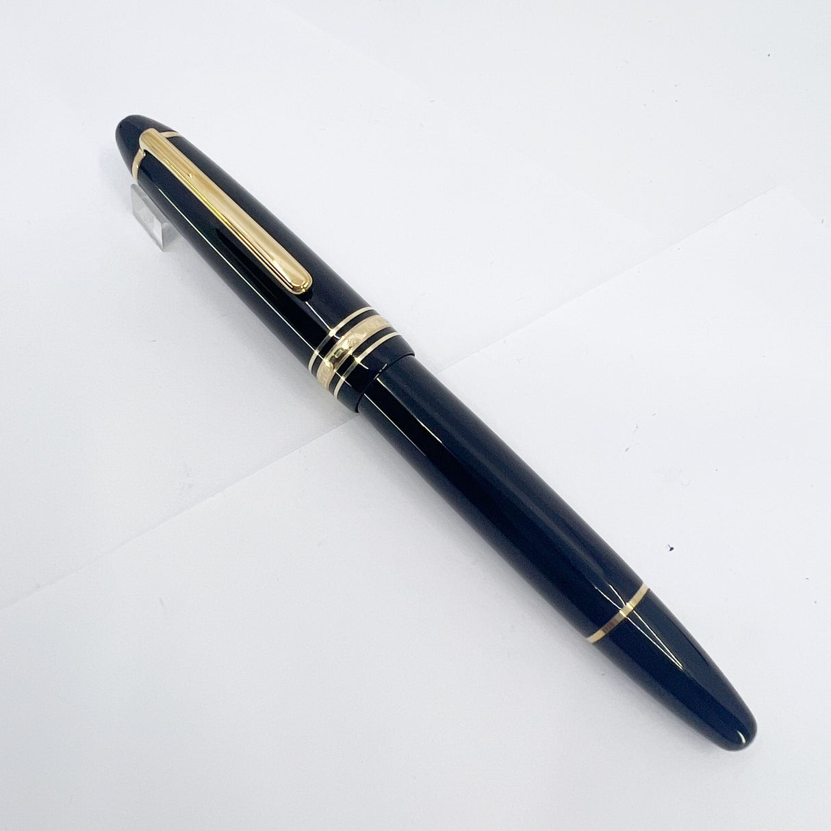 Montblanc Meisterstuck Black Resin #146 LeGrand Fountain Pen  - Fine 14kt  Gold Nib