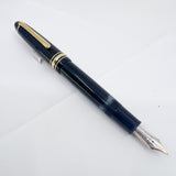 Montblanc Meisterstuck Black Resin #146 LeGrand Fountain Pen  - Fine 14kt  Gold Nib