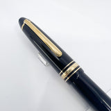 Montblanc Meisterstuck Black Resin #146 LeGrand Fountain Pen  - Fine 14kt  Gold Nib