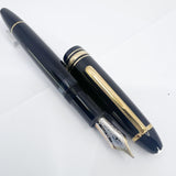 Montblanc Meisterstuck Black Resin #146 LeGrand Fountain Pen  - Fine 14kt  Gold Nib