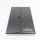 Sheaffer Sterling Silver "Top-of-the Line" Crest Fountain Pen  - Fine 18kt Gold Nib (Circa 1990s)