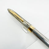 Sheaffer Sterling Silver "Top-of-the Line" Crest Fountain Pen  - Fine 18kt Gold Nib (Circa 1990s)