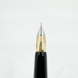 Sheaffer Sterling Silver "Top-of-the Line" Crest Fountain Pen  - Fine 18kt Gold Nib (Circa 1990s)