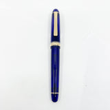 Platinum #3776 Translucent Blue Chartres Fountain Pen - Extra Fine 14kt  Gold Nib