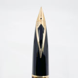Sheaffer Full-Size Targa Elegant Gold-Plated Cross Hatch Fountain Pen - Medium 14kt Gold Nib