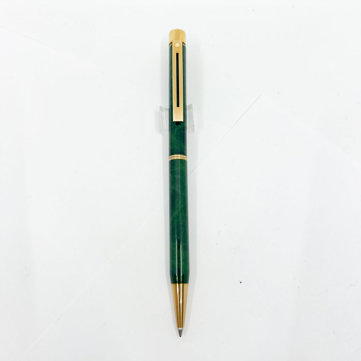 Sheaffer Targa Marbled Green Ronce Lacque Ballpoint Pen