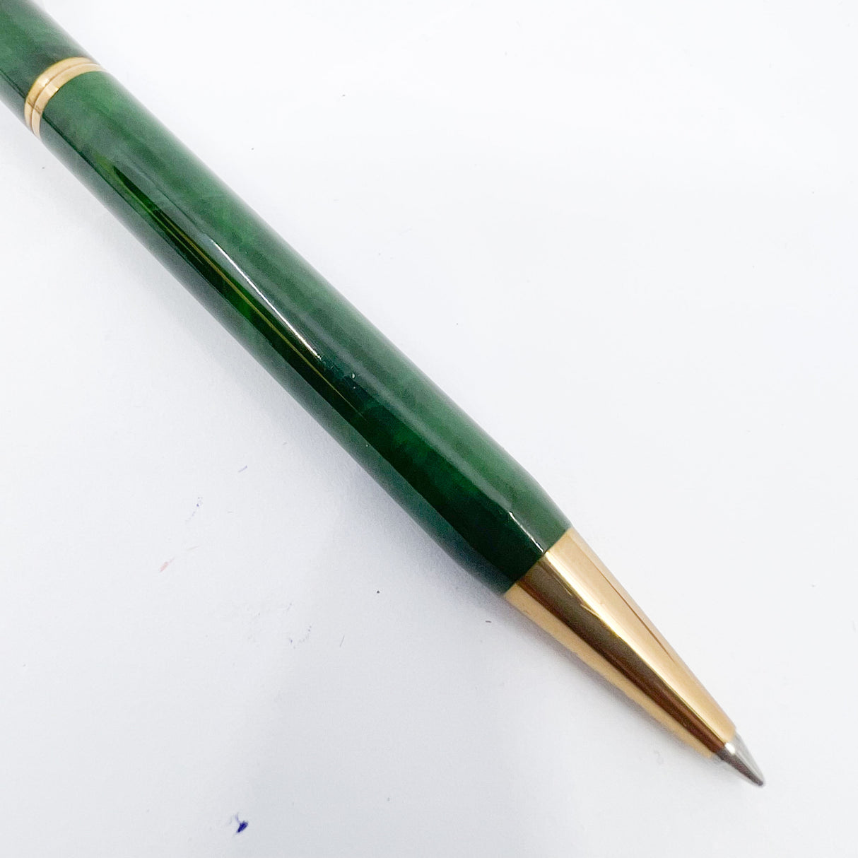 Sheaffer Targa Marbled Green Ronce Lacque Ballpoint Pen