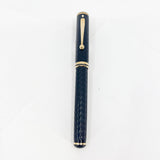 Sheaffer Connaisseur Black Chased Etched Design Fountain Pen - Medium 18kt Gold  Nib - Scarce!