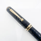 Sheaffer Connaisseur Black Chased Etched Design Fountain Pen - Medium 18kt Gold  Nib - Scarce!