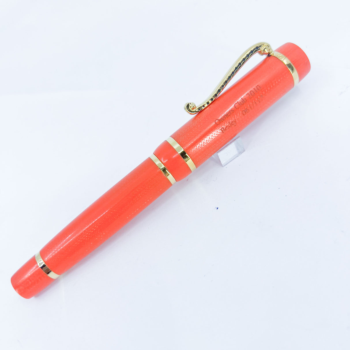 Bexley 2010 Owner's Club Limited Edition Orange  Fountain Pen - Fine 18kt  Gold Nib