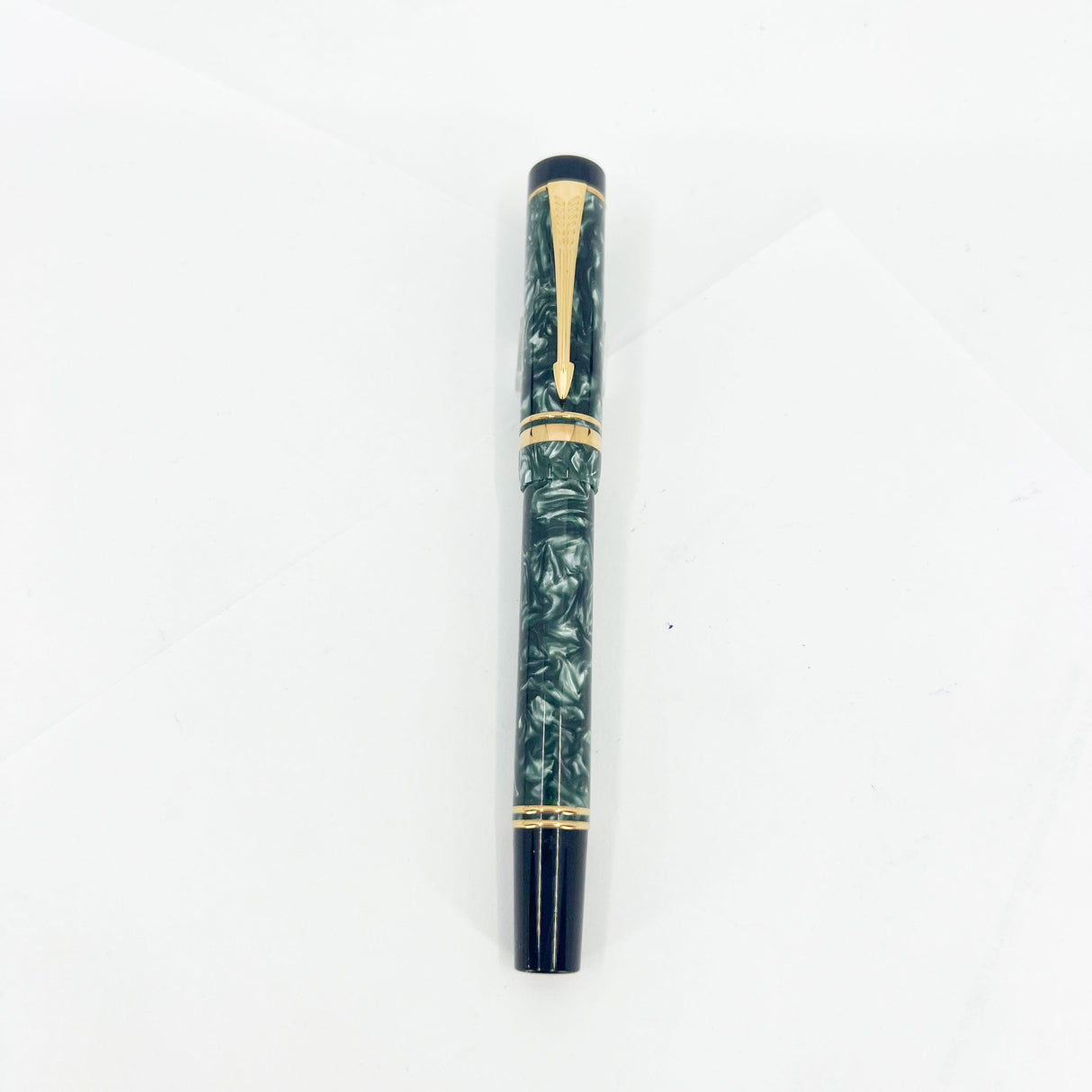 Parker Duofold Marbled Green Rollerball (Circa 1991)