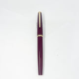 Montblanc Classic Style Bordeaux Resin Fountain Pen - Medium 14kt Gold Nib