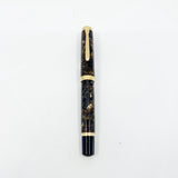 Pelikan M1000 Renaissance Brown Marble Fountain Pen - Fine 18kt Gold Nib