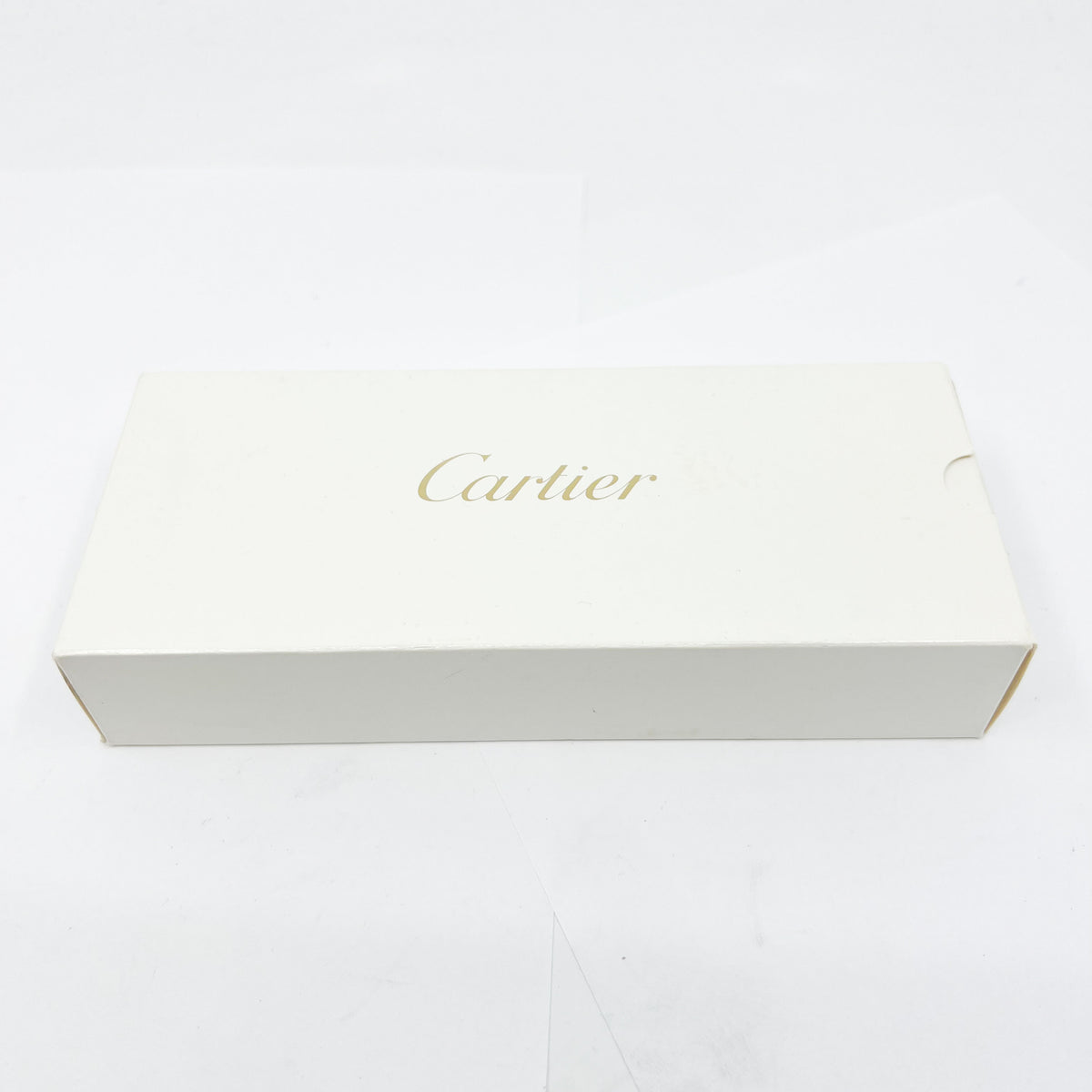 Cartier  Brushed Steel Must de Cartier Fountain Pen/Trinity Bands - Medium 18kt Gold Nib