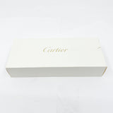 Cartier  Brushed Steel Must de Cartier Fountain Pen/Trinity Bands - Medium 18kt Gold Nib