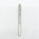 Cartier  Brushed Steel Must de Cartier Fountain Pen/Trinity Bands - Medium 18kt Gold Nib