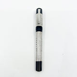 Delta Jubileum 2000 Sterling Silver Lever-Fill Limited Edition Fountain Pen - Medium 18kt Gold  Nib