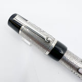 Delta Jubileum 2000 Sterling Silver Lever-Fill Limited Edition Fountain Pen - Medium 18kt Gold  Nib