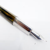 Omas #360 Triangular Burkina Celluloid Fountain Pen - The Scarcest of the Modern OMAS Celluloid  Designs - Flexible Medium 18kt Gold Nib