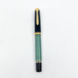 Pelikan  M800 Green Striped Fountain Pen - Early Model "W. Germany" on Cap Band - Extra Fine 18kt "PF" Nib