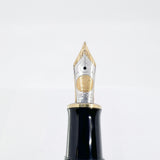 Pelikan  M800 Green Striped Fountain Pen - Early Model "W. Germany" on Cap Band - Extra Fine 18kt "PF" Nib