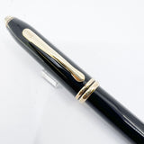 Cross Townsend Glossy Black Lacquer Fountain Pen - Extra Fine 14kt Gold Nib