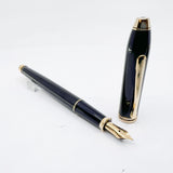 Cross Townsend Glossy Black Lacquer Fountain Pen - Extra Fine 14kt Gold Nib