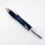 Underwood (London) Piccadilly Ebonite Blue/Black Ripple  Fountain Pen - Medium 18kt Gold Nib