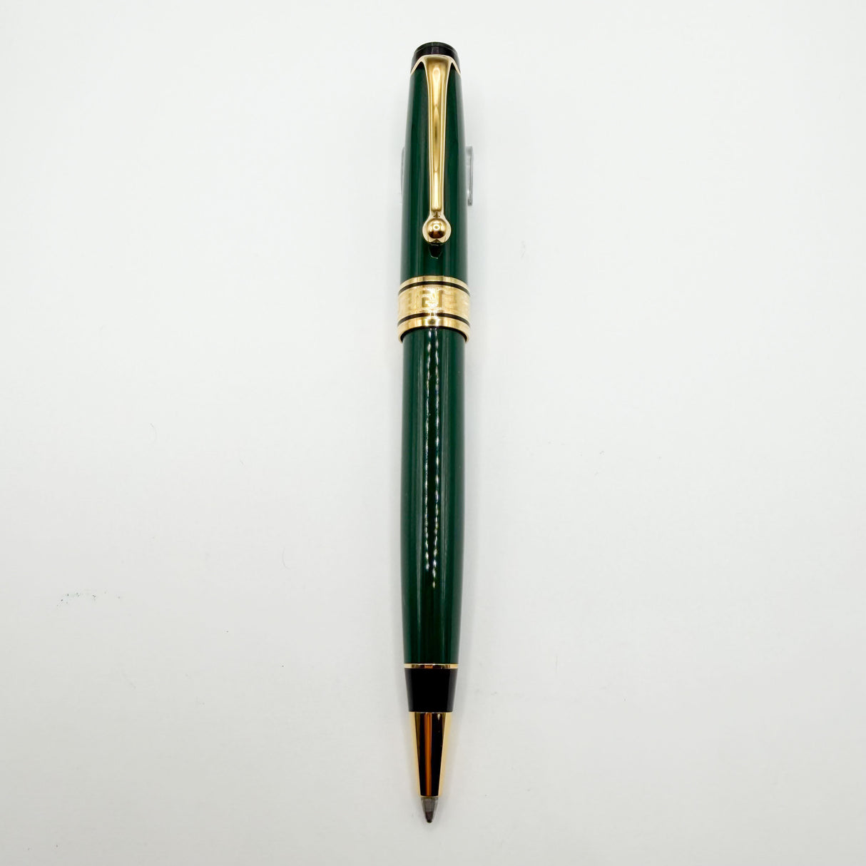 Aurora Optima Solid Green Auroloide Ballpoint Pen Circa 2000